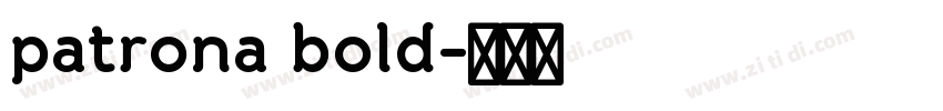 patrona bold字体转换